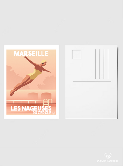 Carte postale Marseille - Les Nageuses du Cercle