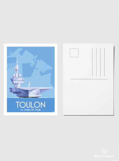Carte postale Toulon - Le Charles de Gaulle de Raphael Delerue