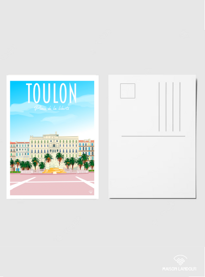 Carte Postale Toulon - Place de la Liberté de face