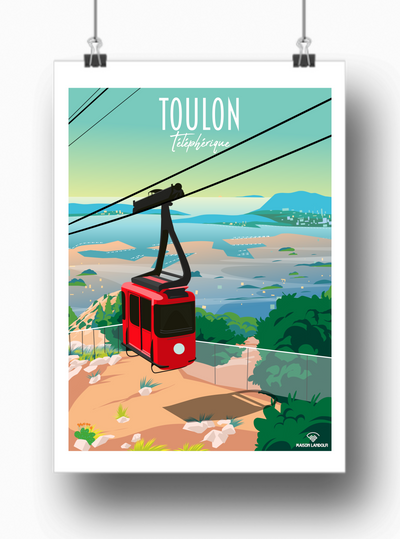 Affiche Toulon - Téléphérique