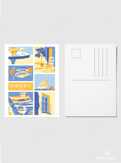 Carte postale Marseille - Provence par Pauline Grafik