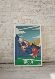 Affiche Rugby - Marseille