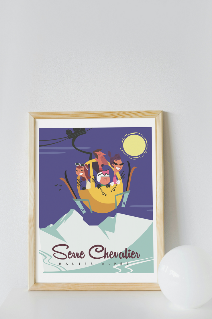 Affiche Serre-Chevalier par Gary Godel