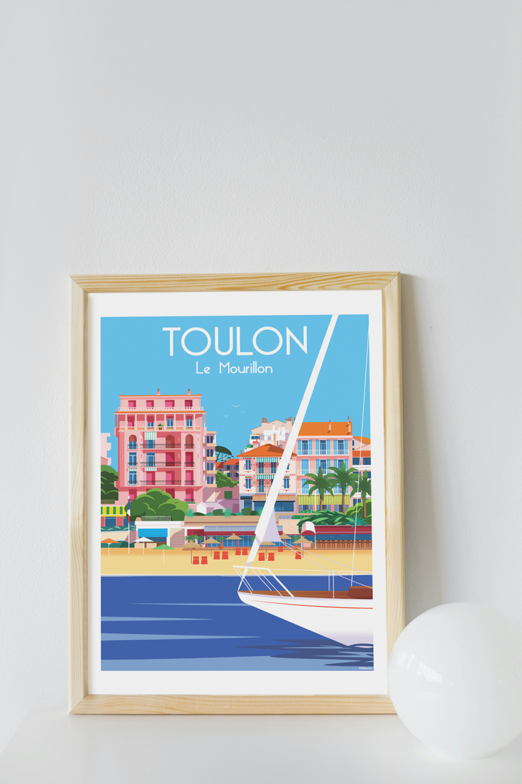 Affiche Toulon - Mourillon de Raphael Delerue