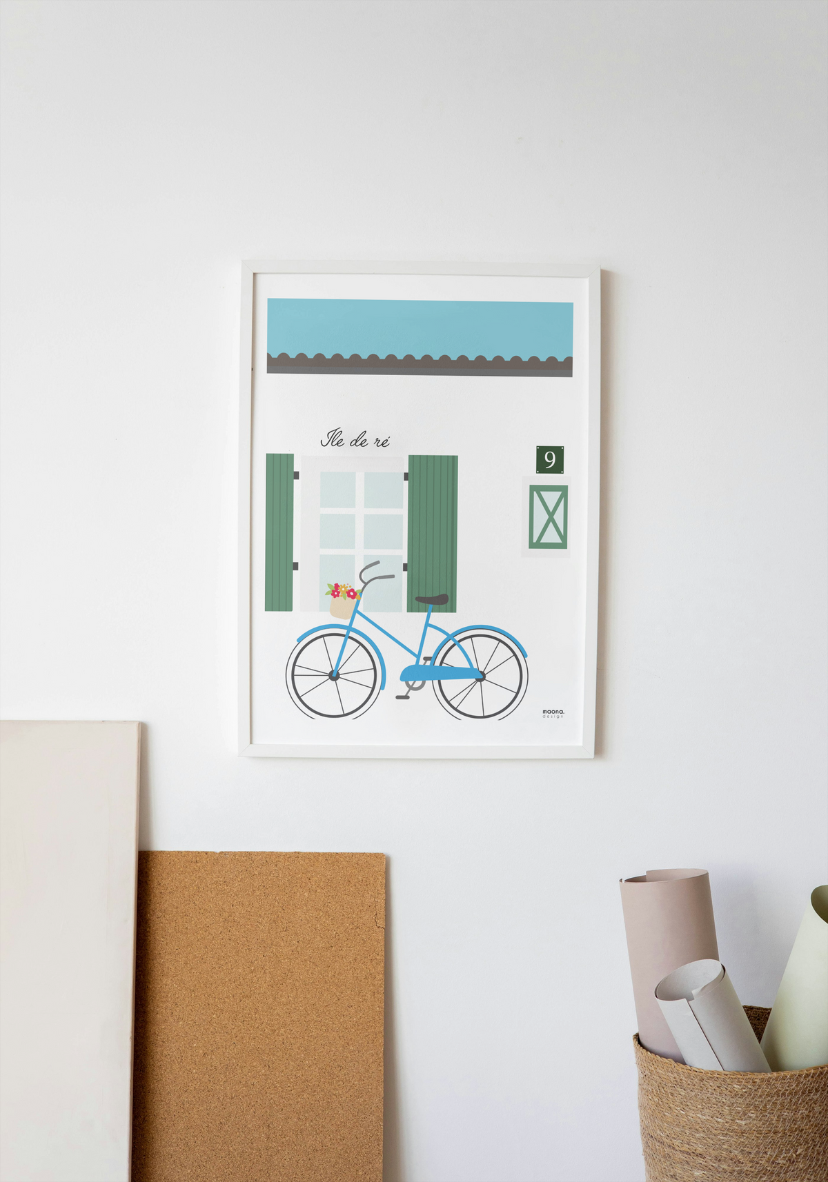 Affiche Ile de Ré par Maona Design