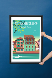 Affiche Strasbourg - La Petite France de Raphael Delerue