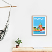 Affiche Toulouse par Raphael Delerue