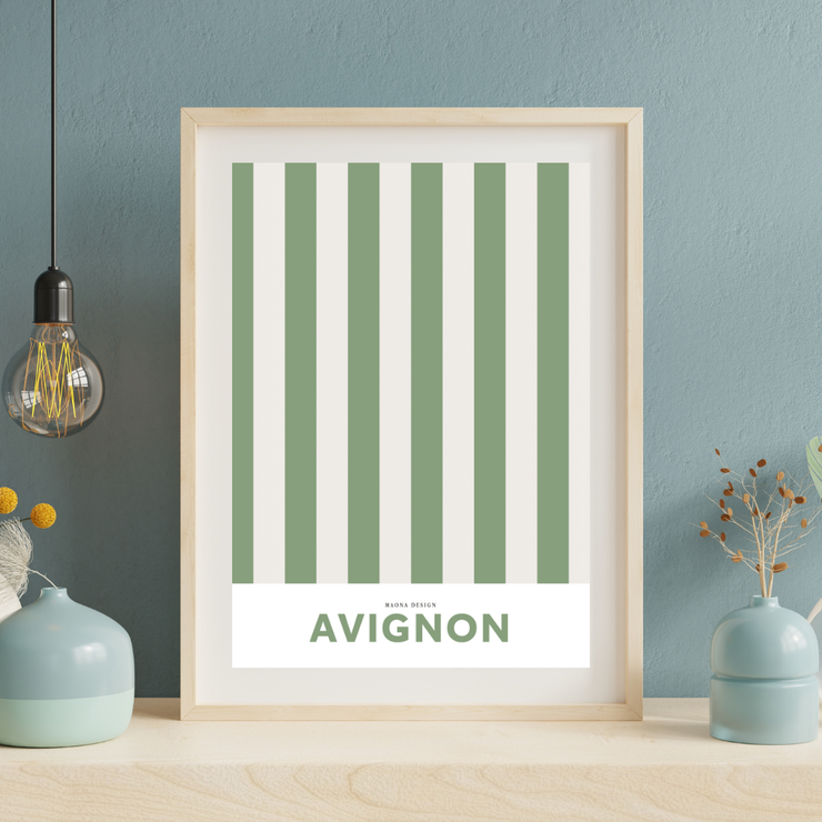 Affiche Avignon par Maona Design