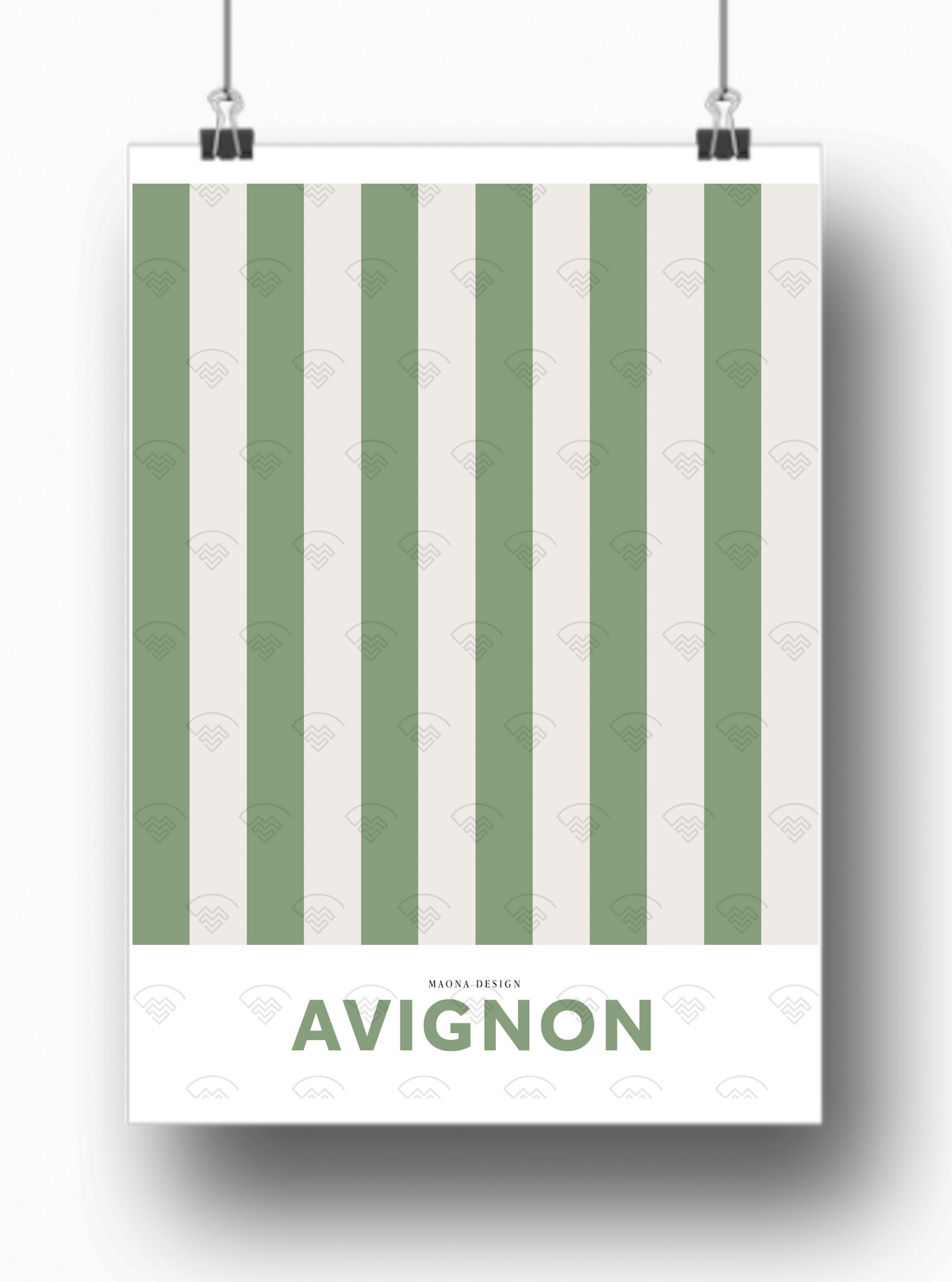 Affiche Avignon par Maona Design