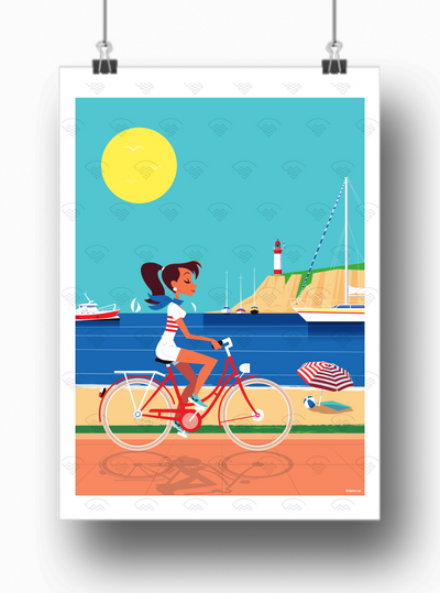 Affiche Balade à vélo de Raphaël Delerue