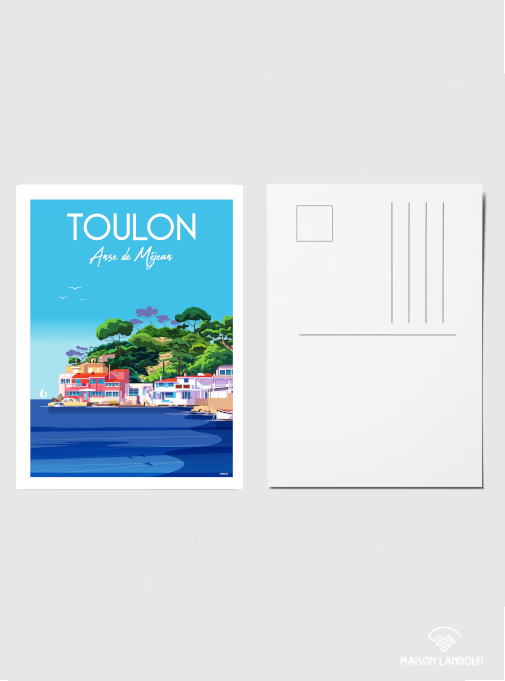 Carte postale Toulon - Anse de Mejean de Raphael Delerue