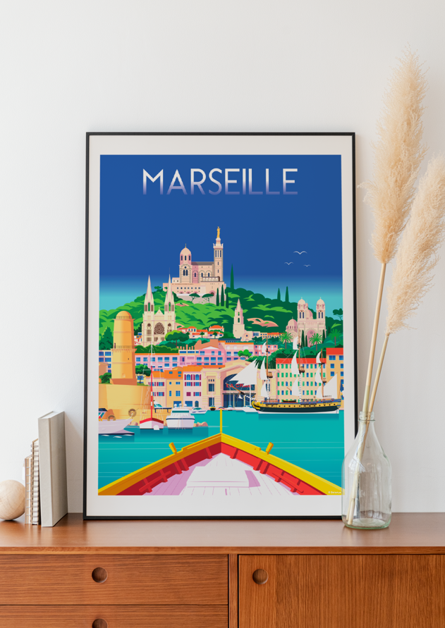 Affiche Marseille de Raphael Delerue