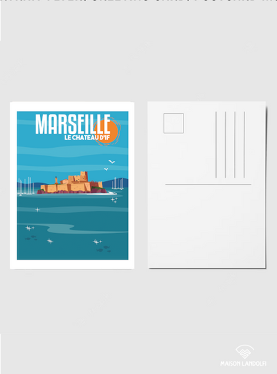 Carte postale Marseille - Château d'If par Gary Godel