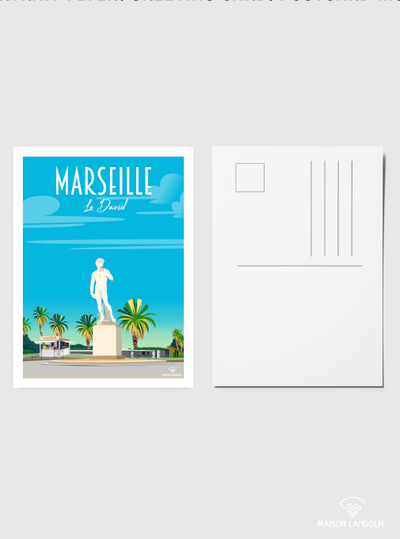 Carte postale Marseille - Le David