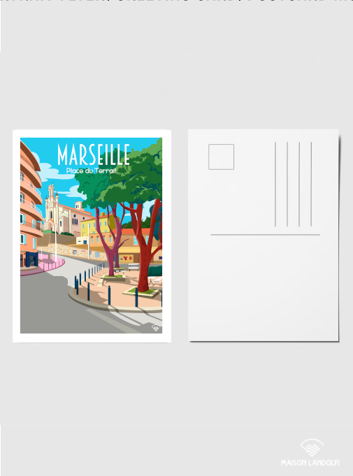 Carte postale Marseille - Place du Terrail