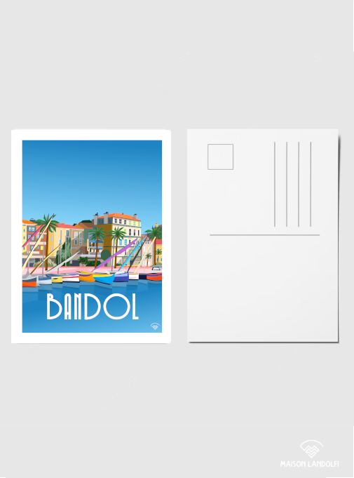 Lot 6 cartes postales du sud