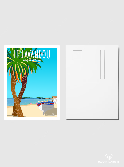 Carte postale Le Lavandou - Plage Saint-Clair