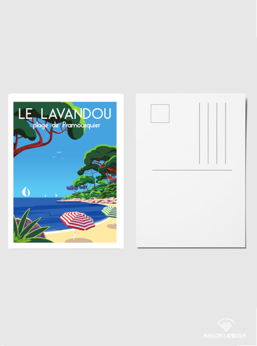 Carte postale Le Lavandou - Plage du Pramousquier