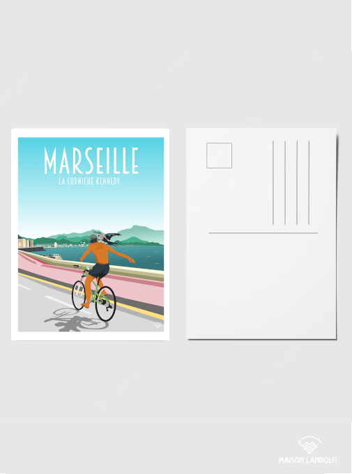 Carte postale Marseille - Corniche Kennedy