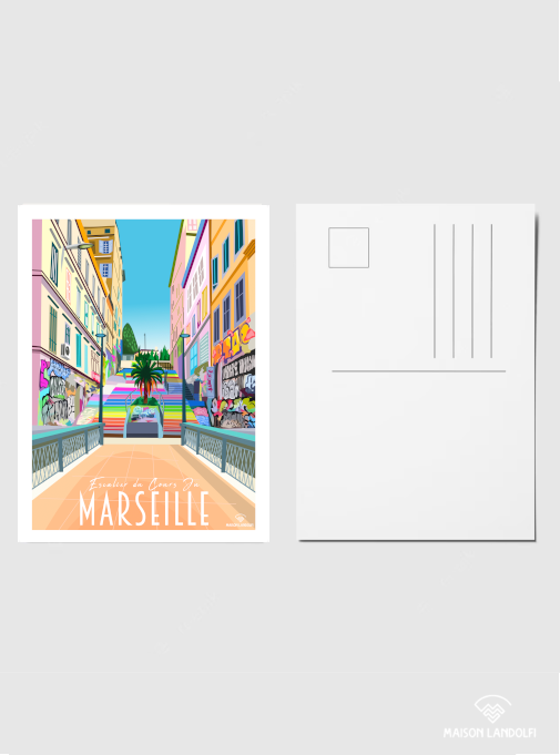 Carte postale Marseille - Cours Julien