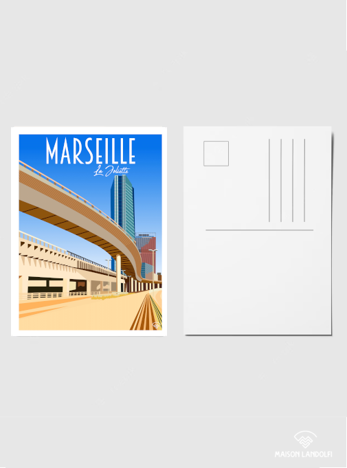 Carte postale Marseille - La Joliette