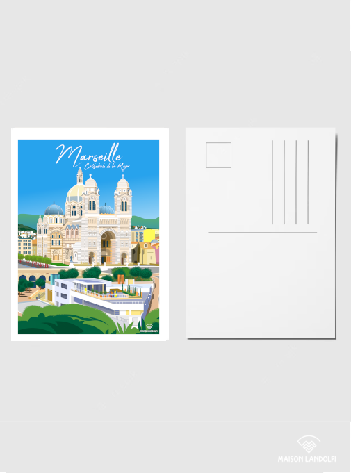Carte postale Marseille - Cathédrale de la Major