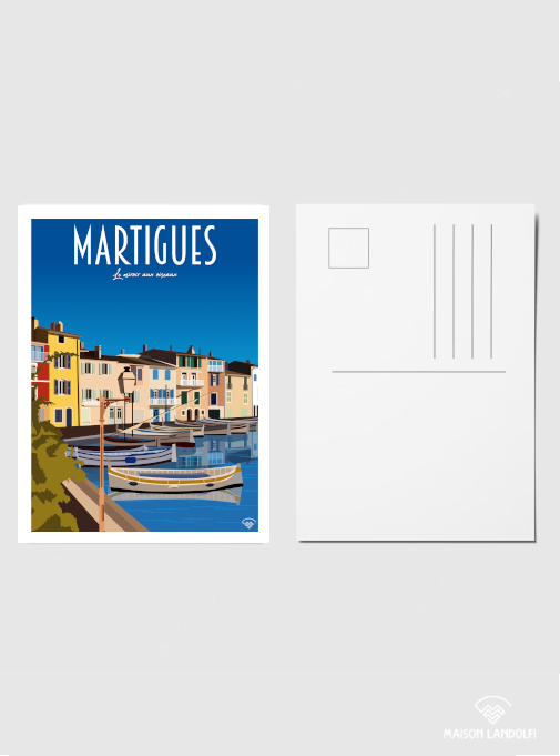 Carte postale Martigues - Le miroir aux oiseaux