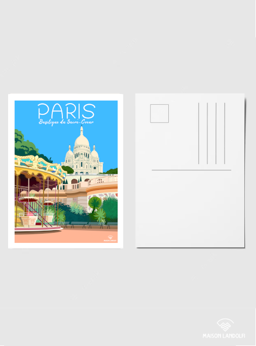 Carte postale Paris - Le Sacré-Cœur