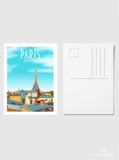 Carte postale Paris - Vue des toits