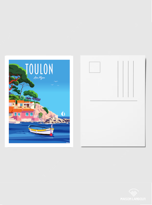Carte postale Toulon - Anse Mejean de Raphael Delerue