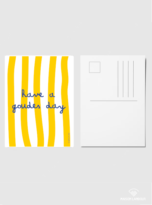 Carte postale Have a Goudes day par les Affiches de voyage