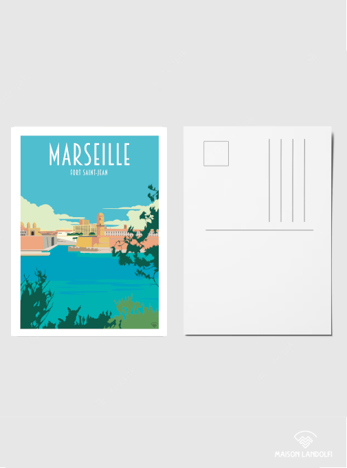 Carte Postale Marseille - Fort Saint-Jean