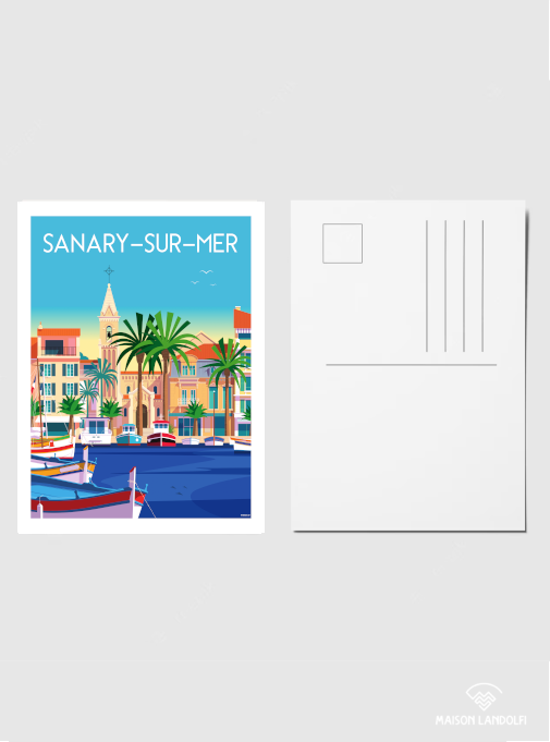 Carte postale Sanary-sur-Mer par Raphaël Delerue