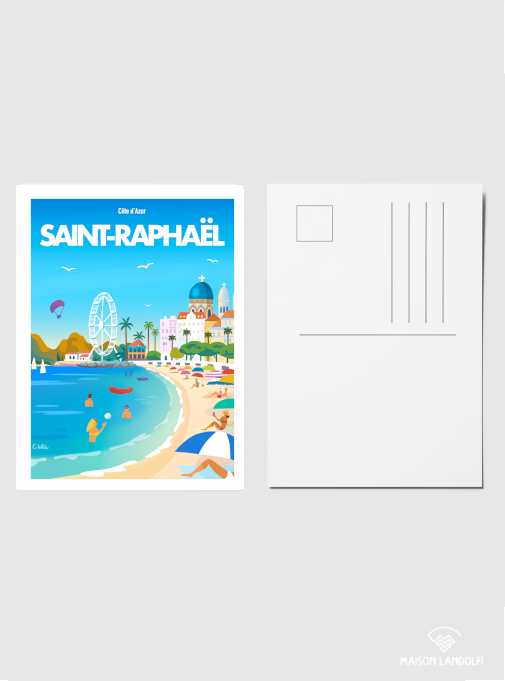 Carte postale Saint-Raphaël par C.WILL