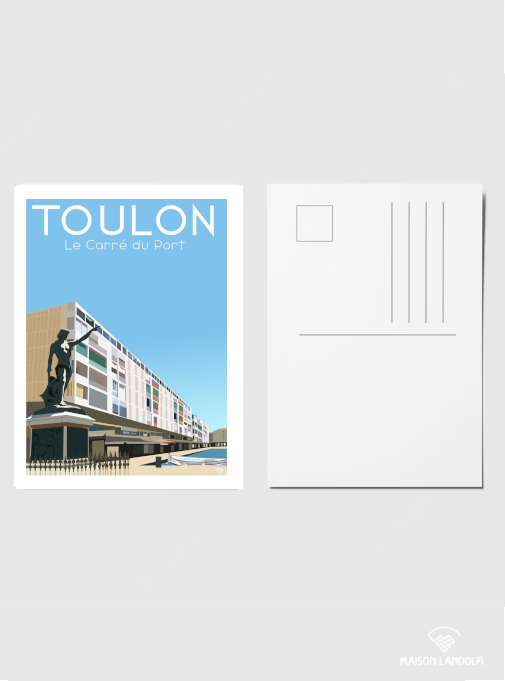 Carte Postale Toulon - Le carré du port