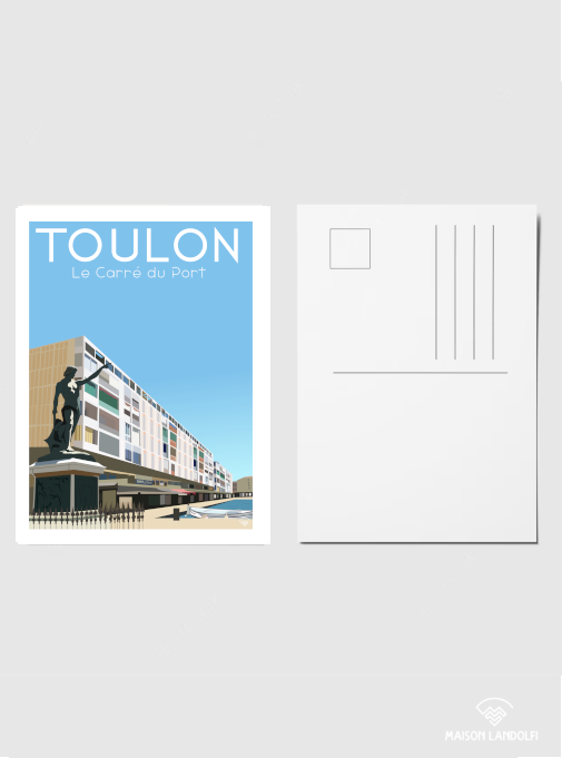 Lot 10 cartes postales Toulon