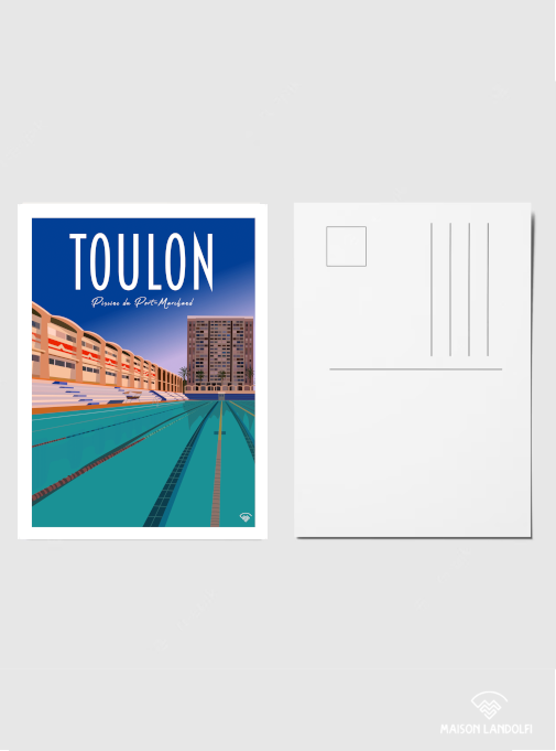 Carte Postale Toulon - Piscine du Port-Marchand