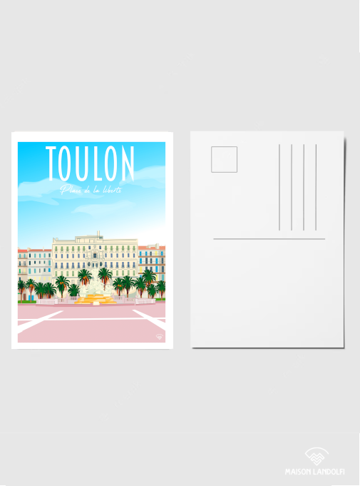 Lot 10 cartes postales Toulon