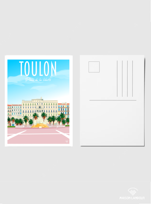 Carte Postale Toulon - Place de la Liberté de face