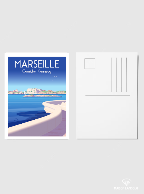 Carte postale La Corniche par Raphaël Delerue