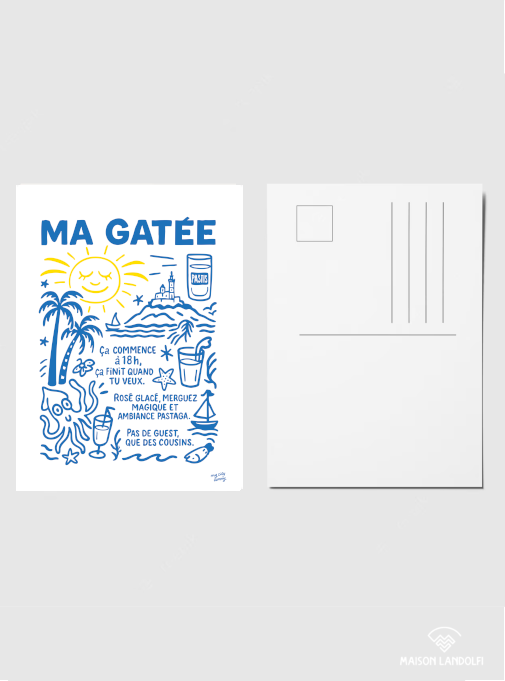 Carte postale Marseille - Ma gâtée par My City Memory