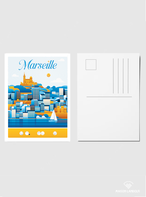 Carte postale - Marseille par Joseph K. Roman