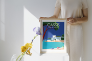 Affiche Cassis - Plage du Bestouan de Raphael Delerue