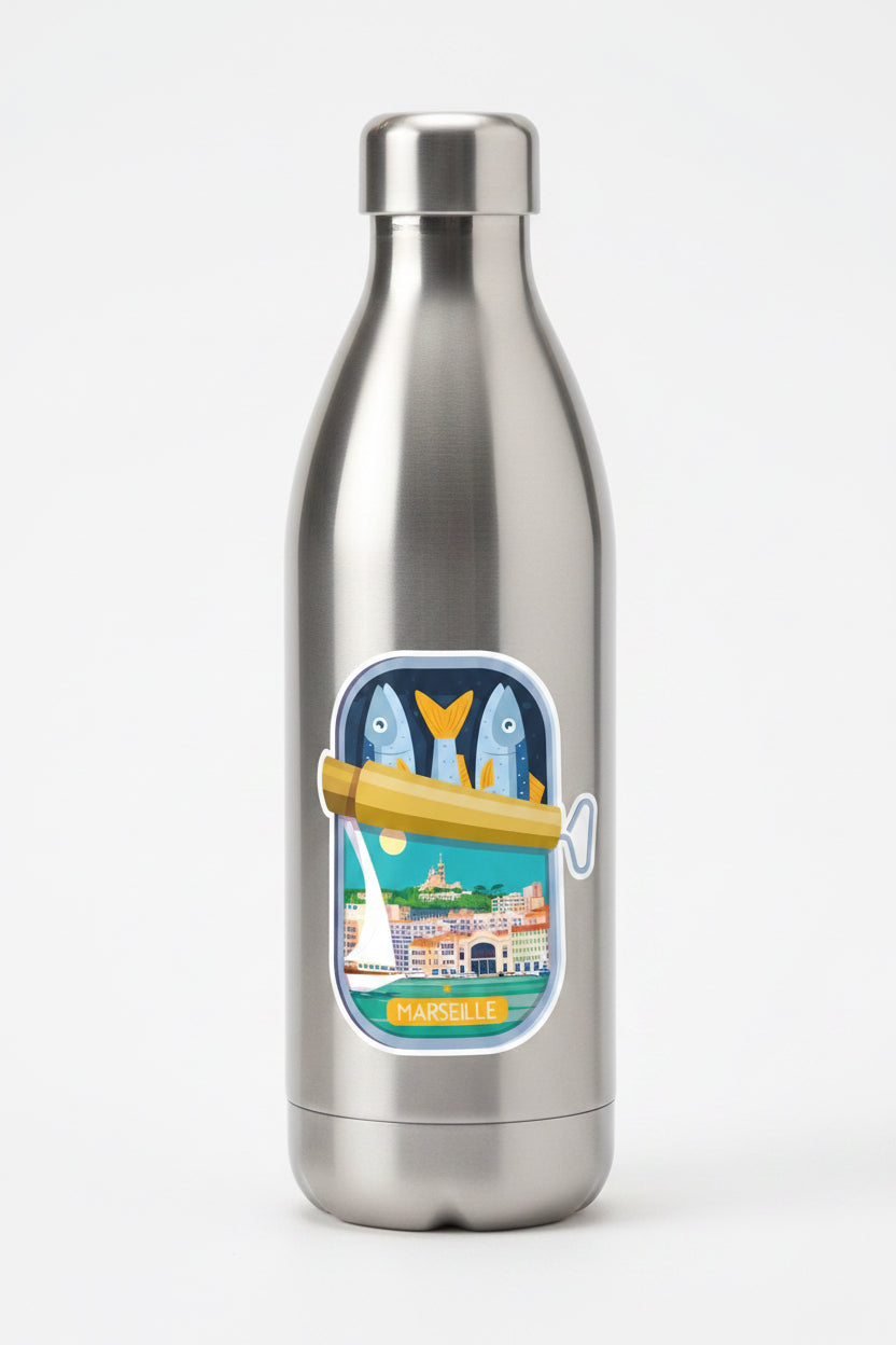 Sticker - Marseille boite de sardines par Raphael Delerue