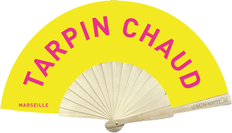 Éventail Tarpin chaud - Jaune Rose