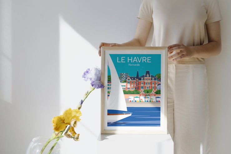 Affiche Normandie - Le Havre de Raphaël Delerue