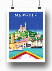 Affiche Marseille de Raphael Delerue