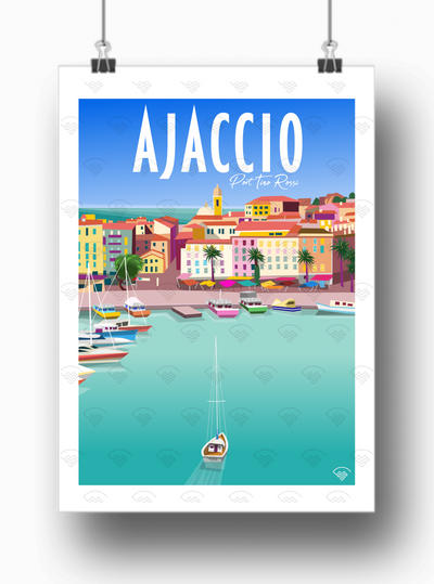 Affiche Ajaccio - Port Tino Rossi