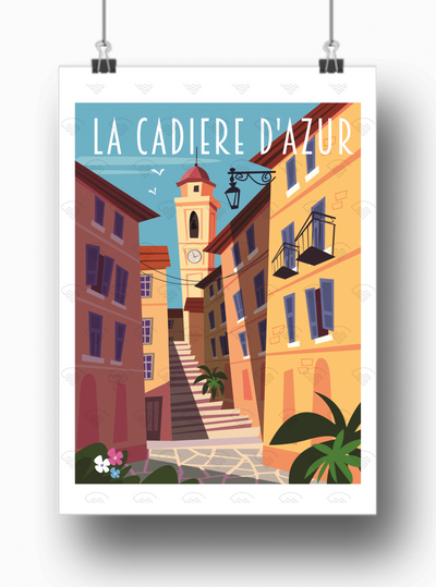 Affiche La Cadière d'Azur par Gary Godel