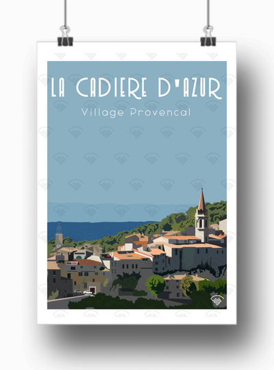 Affiche La Cadière d'Azur - Village provençal